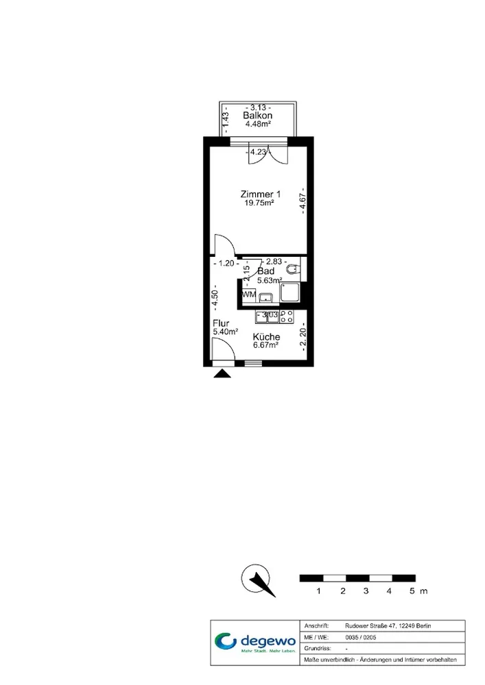 1 Zimmer Wohnung mit 40 m² in Berlin – Bild 3