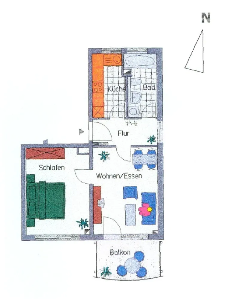 2 Zimmer Wohnung mit 53 m² in Chemnitz – Bild 3