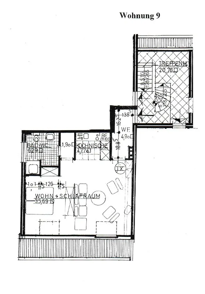 1 Zimmer Wohnung mit 52 m² in Bremen – Bild 3