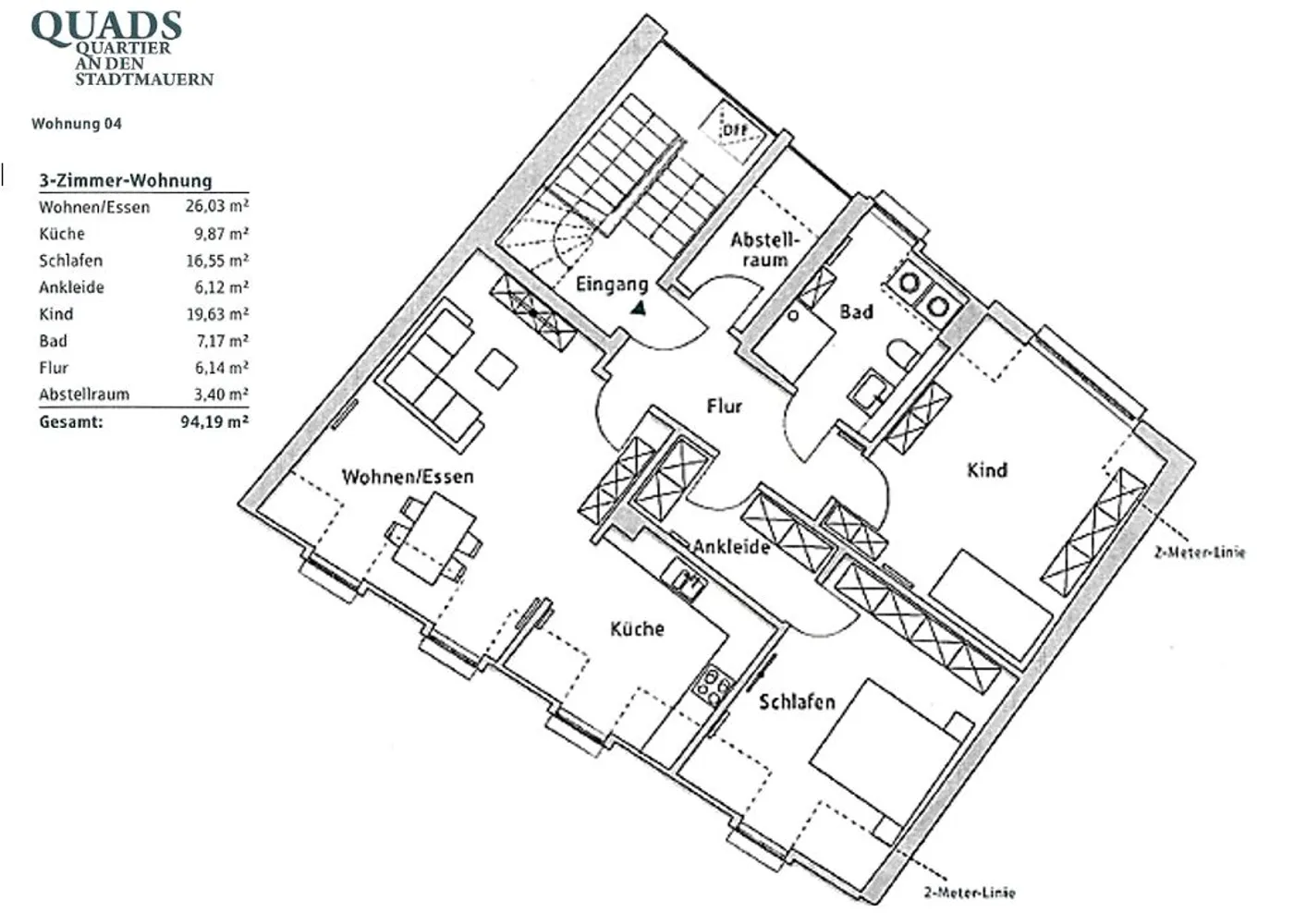 3 Zimmer Wohnung mit 94 m² in Bamberg – Bild 9