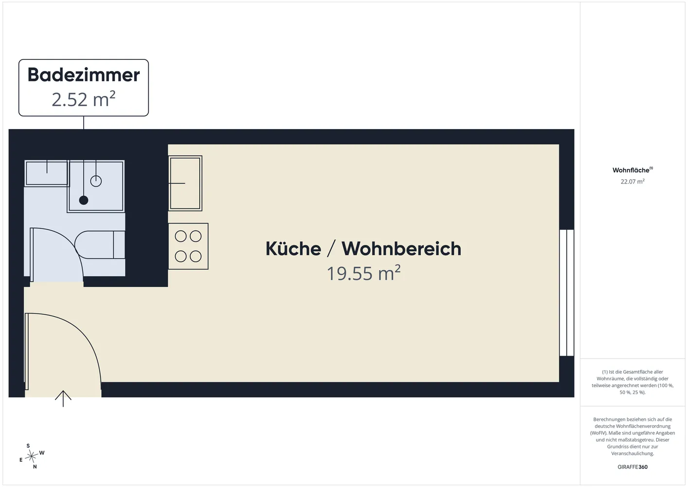 1 Zimmer Wohnung mit 22 m² in Nürnberg – Bild 8