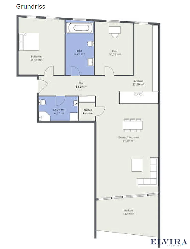 3 Zimmer Wohnung mit 102 m² in München – Bild 11