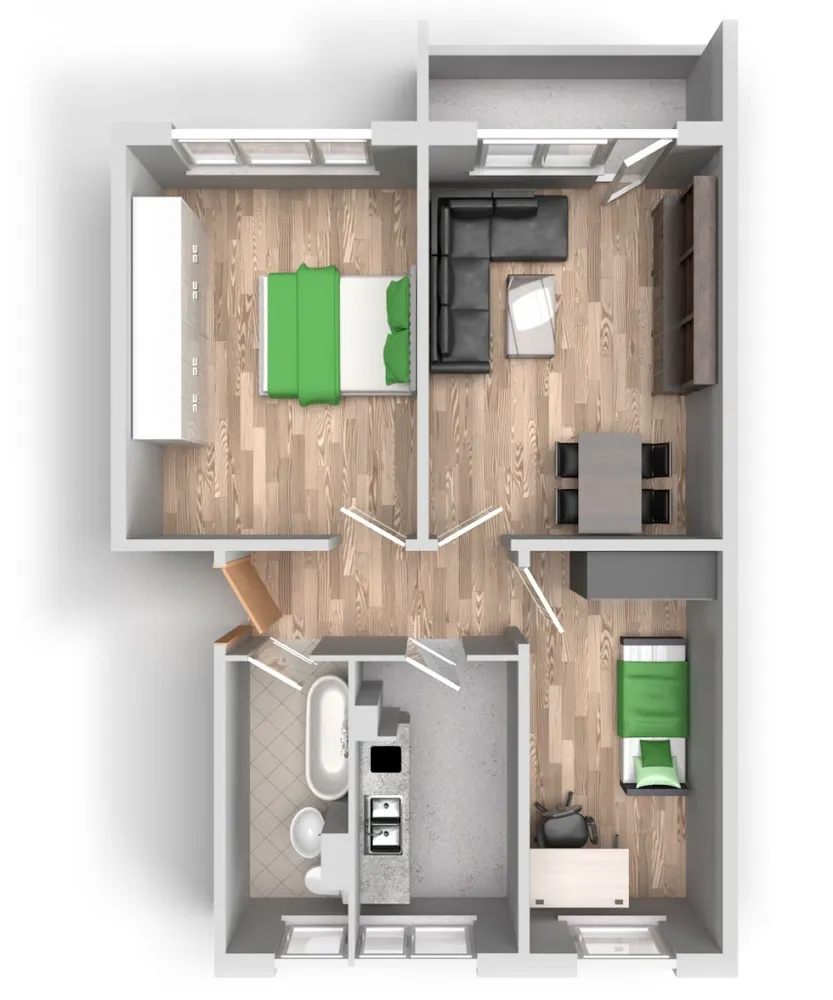 3 Zimmer Wohnung mit 61 m² in Halle (Saale) – Bild 6