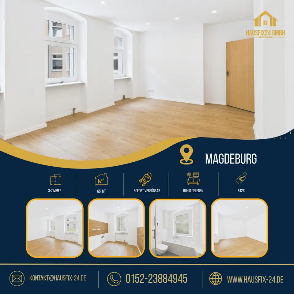 3 Zimmer Wohnung mit 65 m² in Magdeburg – Bild 5
