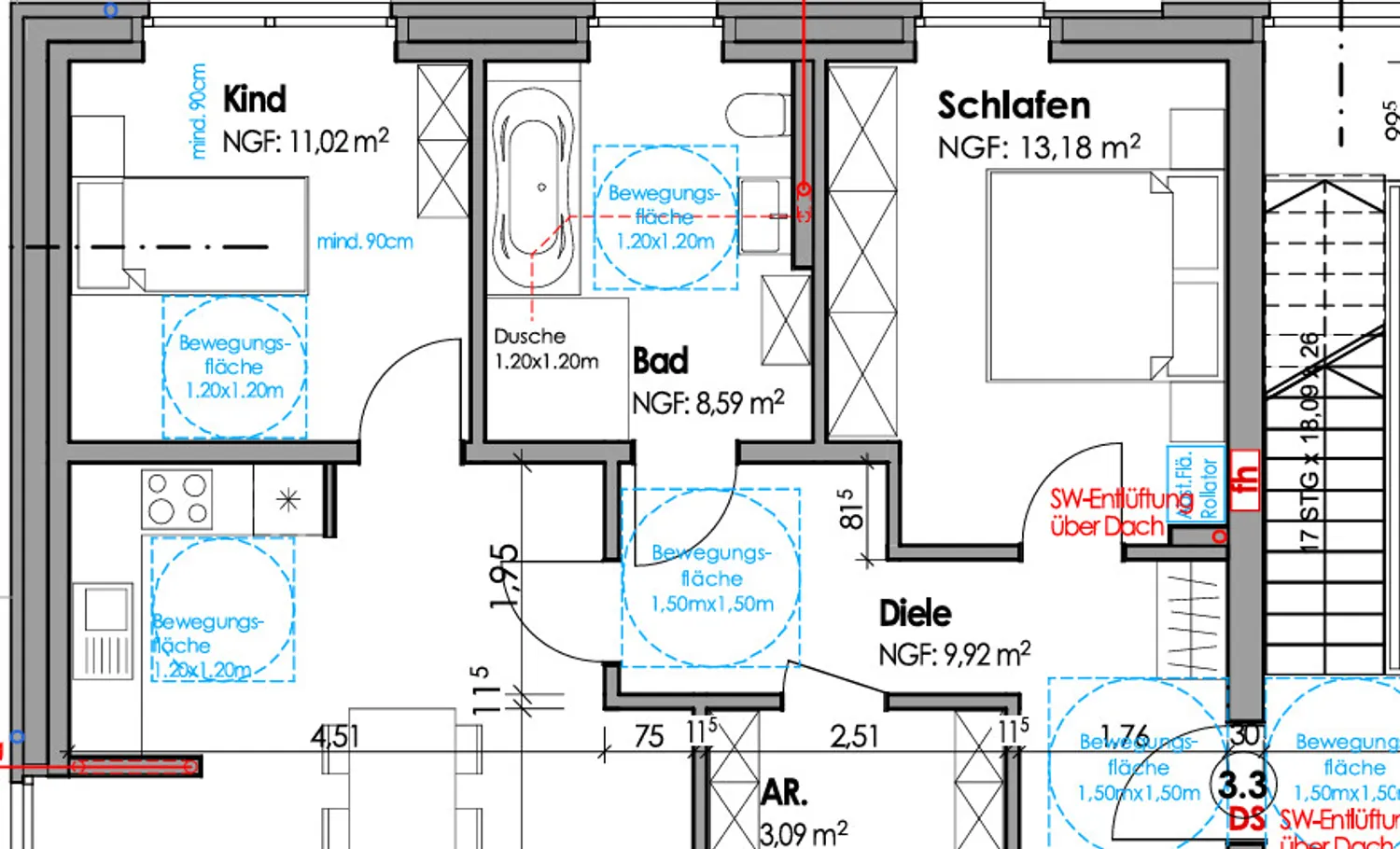 3 Zimmer Wohnung mit 82 m² in Borken – Bild 2
