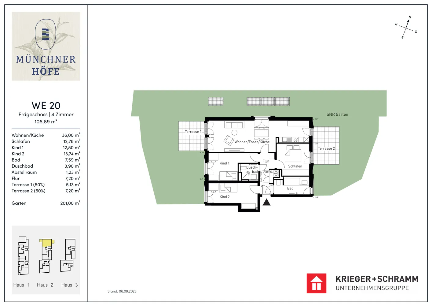 4 Zimmer Wohnung mit 107 m² in München – Bild 6