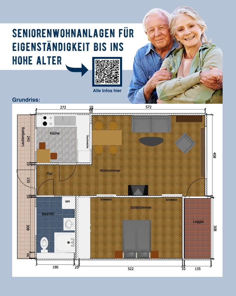 2 Zimmer Wohnung mit 62 m² in Dresden – Bild 2