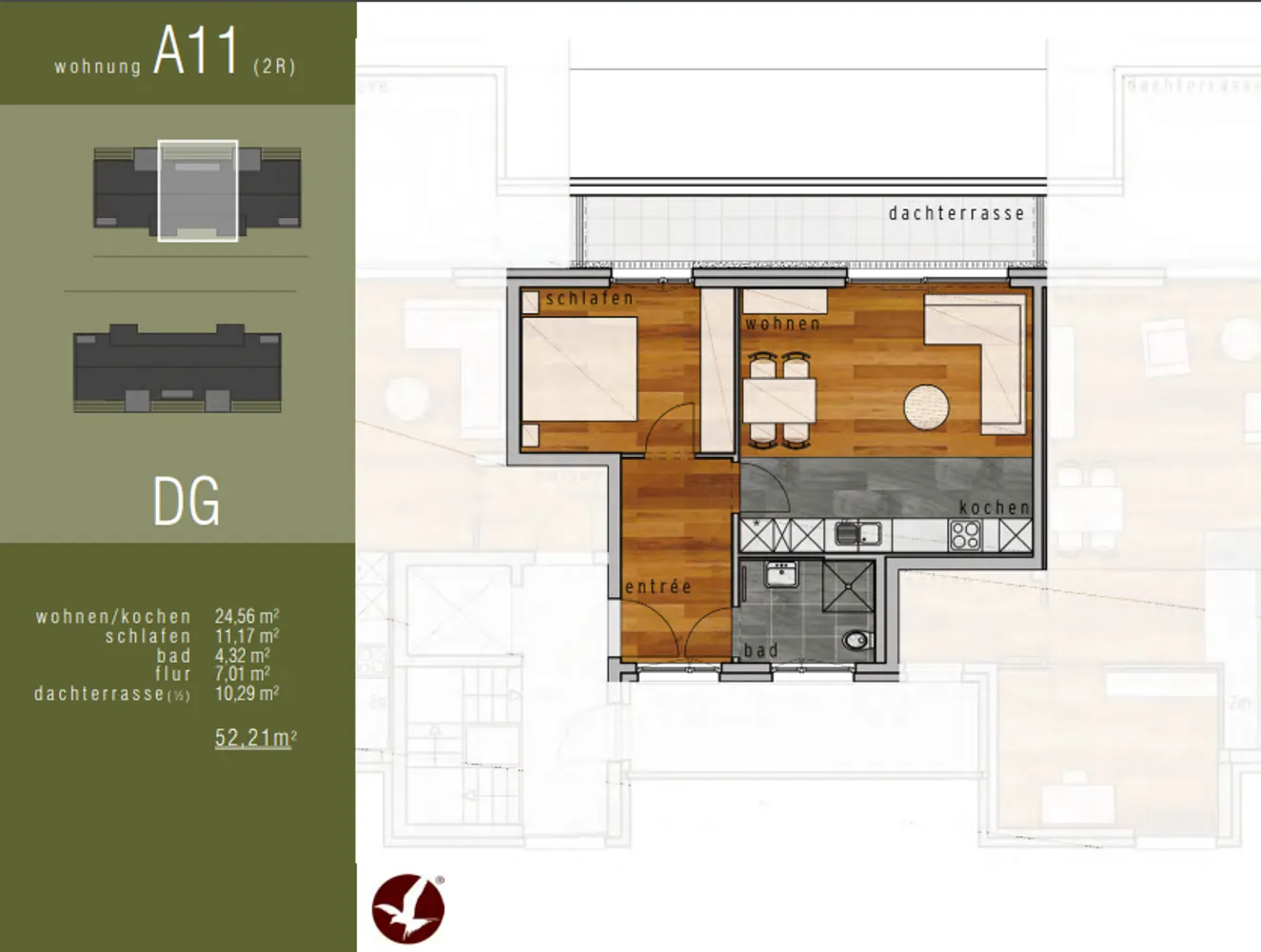 2 Zimmer Wohnung mit 52 m² in Dresden – Bild 1