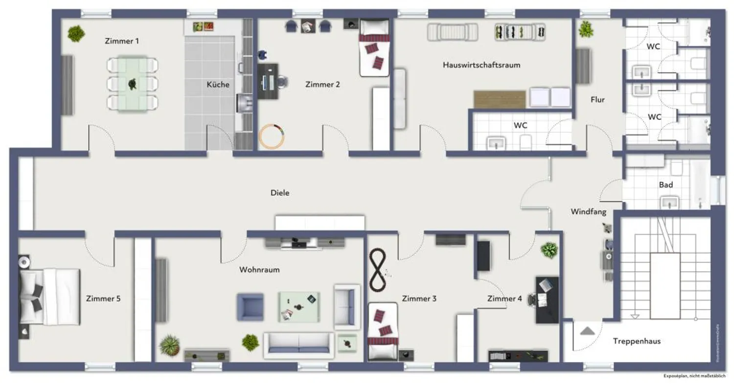 6 Zimmer Wohnung mit 160 m² in Stuttgart – Bild 2