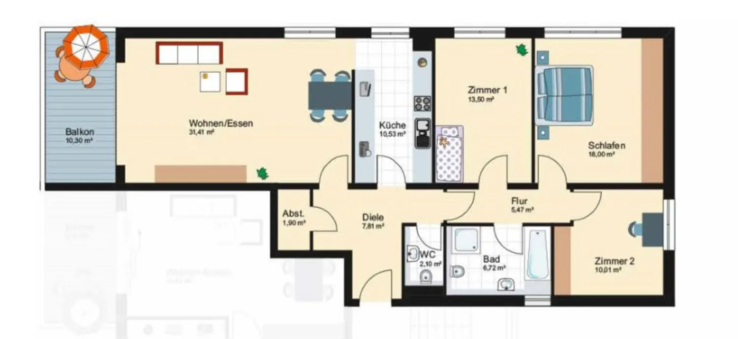 4 Zimmer Wohnung mit 111 m² in Stuttgart – Bild 4