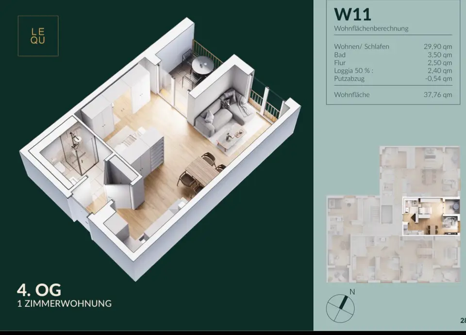 2 Zimmer Wohnung mit 37 m² in Heilbronn – Bild 10