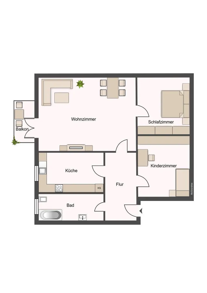 3 room apartment with 65 m² in Chemnitz – Photo 8