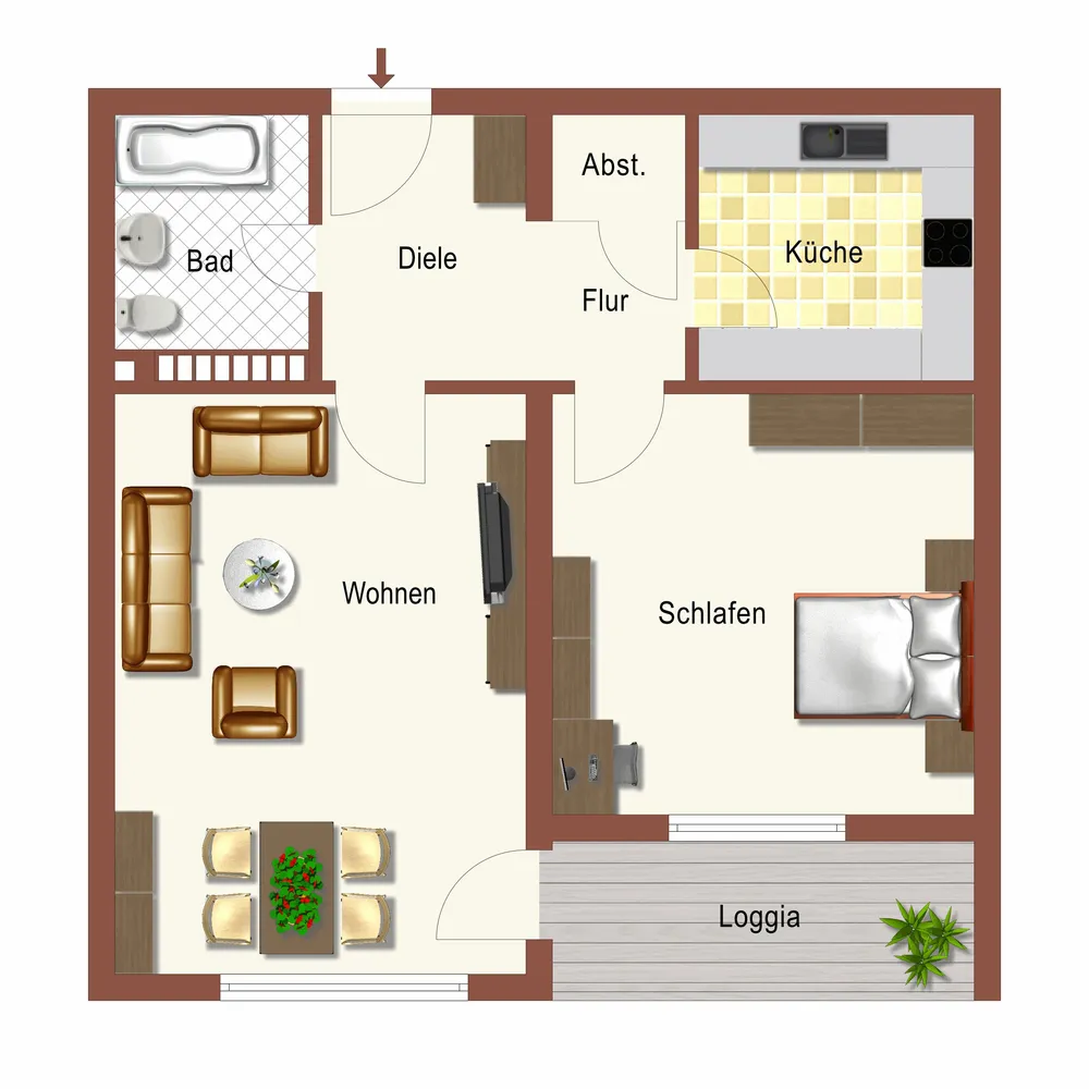 2 Zimmer Wohnung mit 46 m² in Dortmund – Bild 5