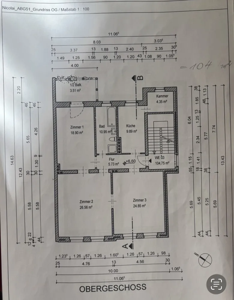 4 room apartment with 105 m² in Berlin – Photo 3