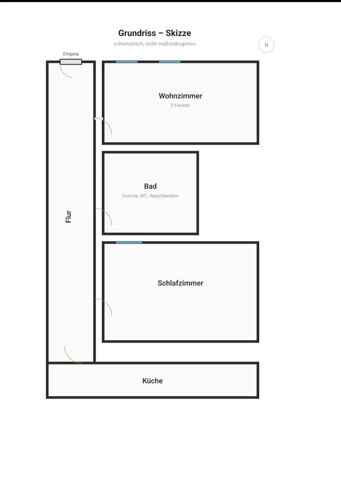 2 Zimmer Wohnung mit 50 m² in Zwickau – Bild 8