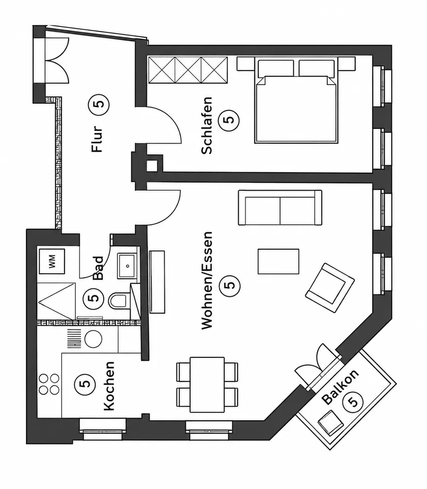 2 Zimmer Wohnung mit 59 m² in Leipzig – Bild 8