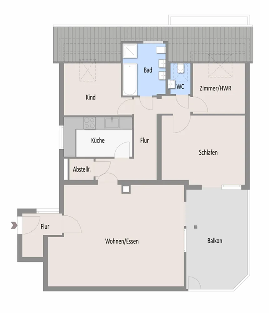 4 room apartment with 95 m² in Heilbronn – Photo 2