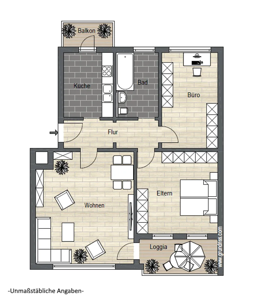 3 Zimmer Wohnung mit 72 m² in Celle – Bild 3