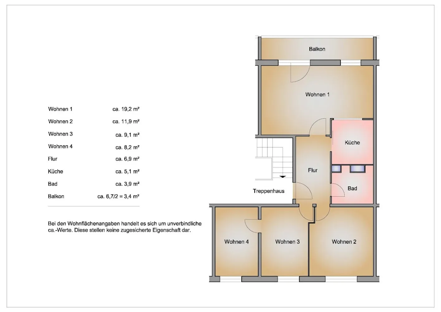 4 Zimmer Wohnung mit 66 m² in Frankfurt (Oder) – Bild 2