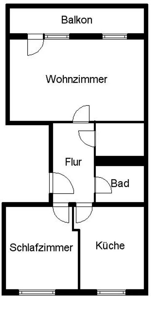 2 Zimmer Wohnung mit 59 m² in Halle (Saale) – Bild 2