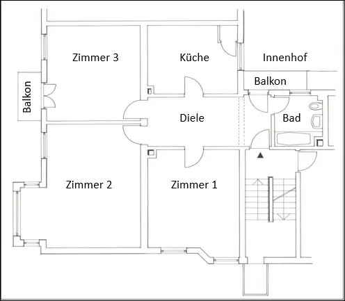3 Zimmer Wohnung mit 102 m² in Mannheim – Bild 4
