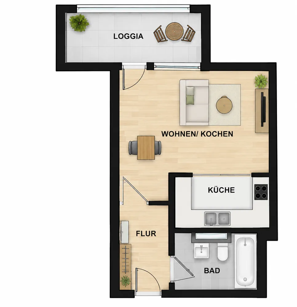 1 Zimmer Wohnung mit 42 m² in Berlin – Bild 8
