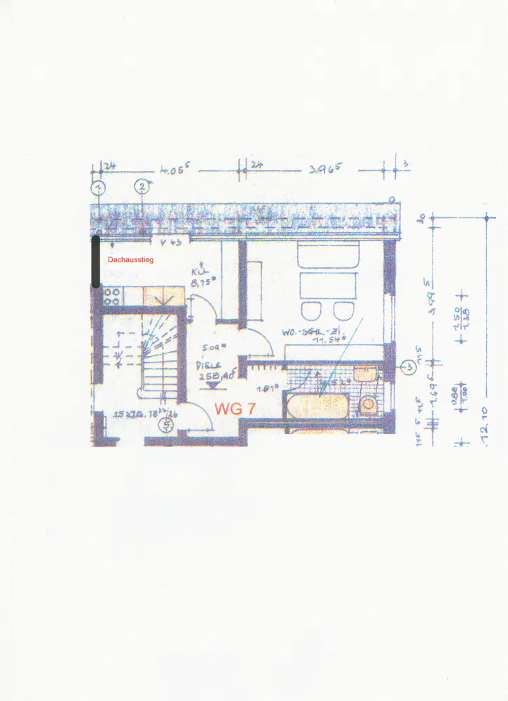 1 room apartment with 32 m² in Wuppertal – Photo 4
