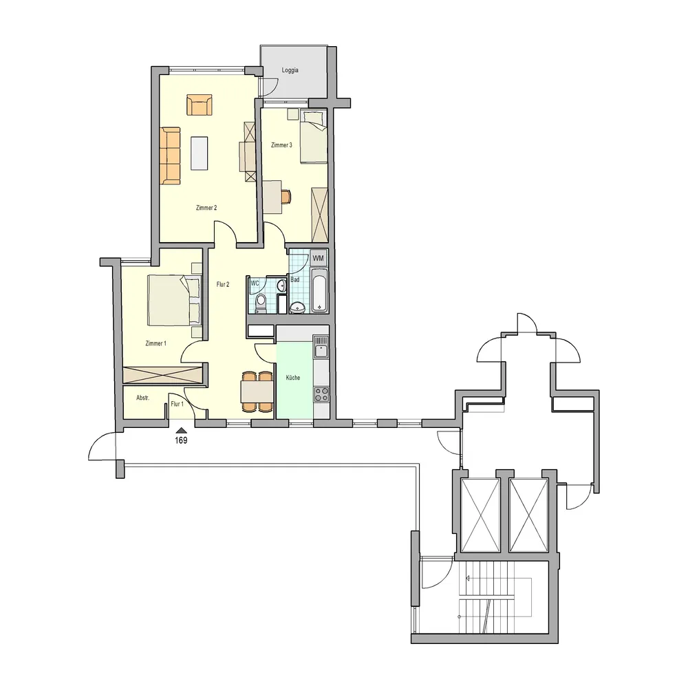 3 room apartment with 79 m² in Stuttgart – Photo 3