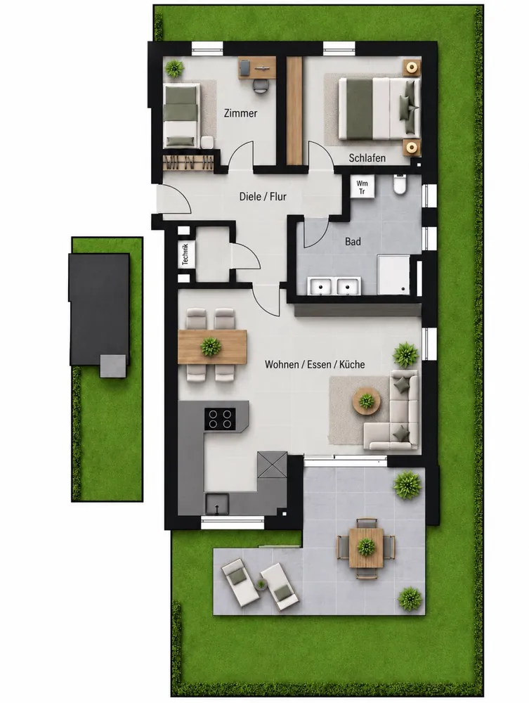 3 Zimmer Wohnung mit 93 m² in Augsburg – Bild 2