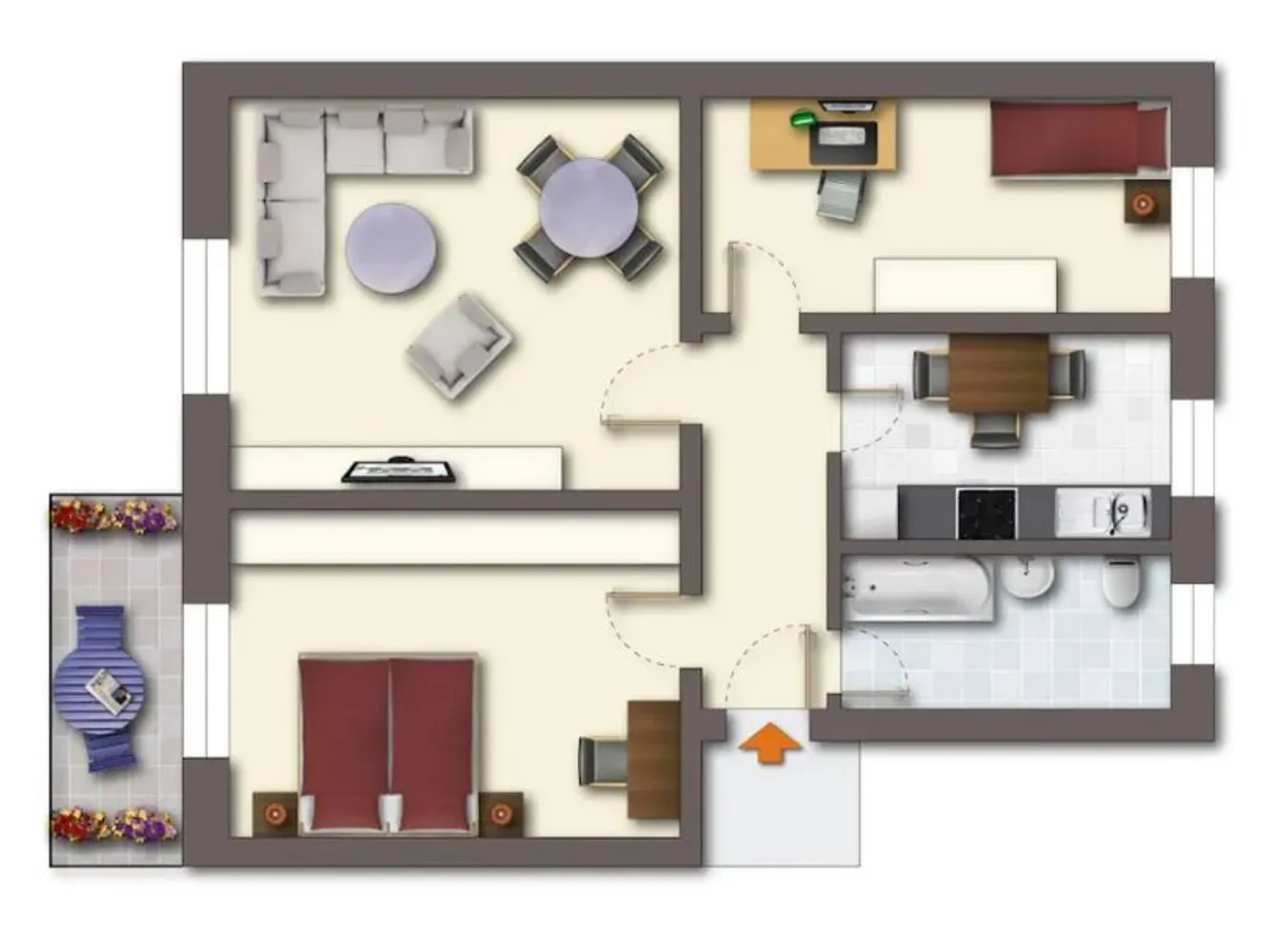 3 room apartment with 61 m² in Aschersleben – Photo 1