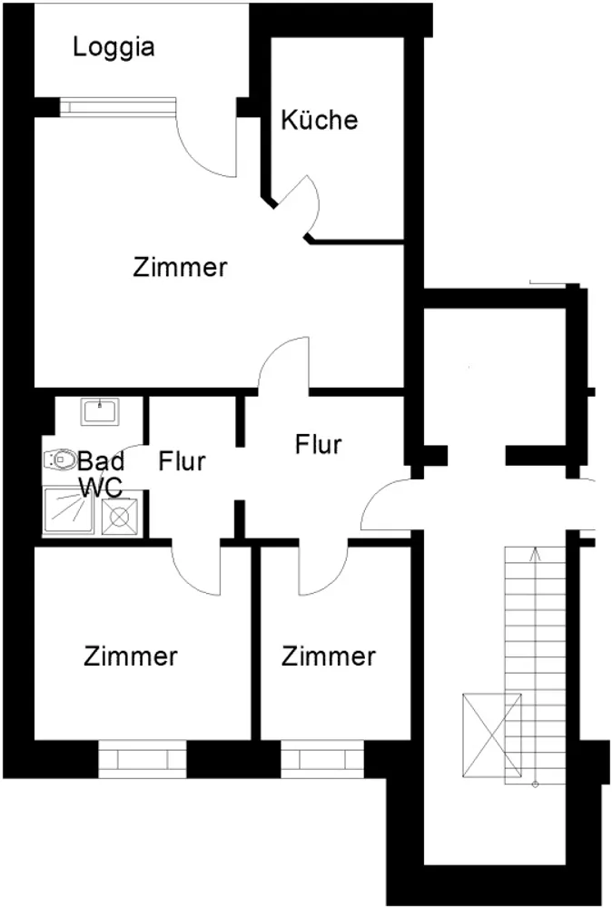 3 Zimmer Wohnung mit 69 m² in Osnabrück – Bild 2