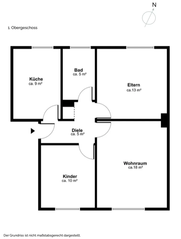 3 Zimmer Wohnung mit 58 m² in Hattingen – Bild 5
