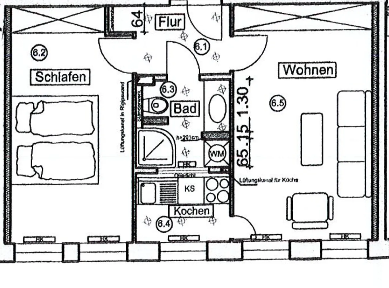 2 Zimmer Wohnung mit 44 m² in Leipzig – Bild 2