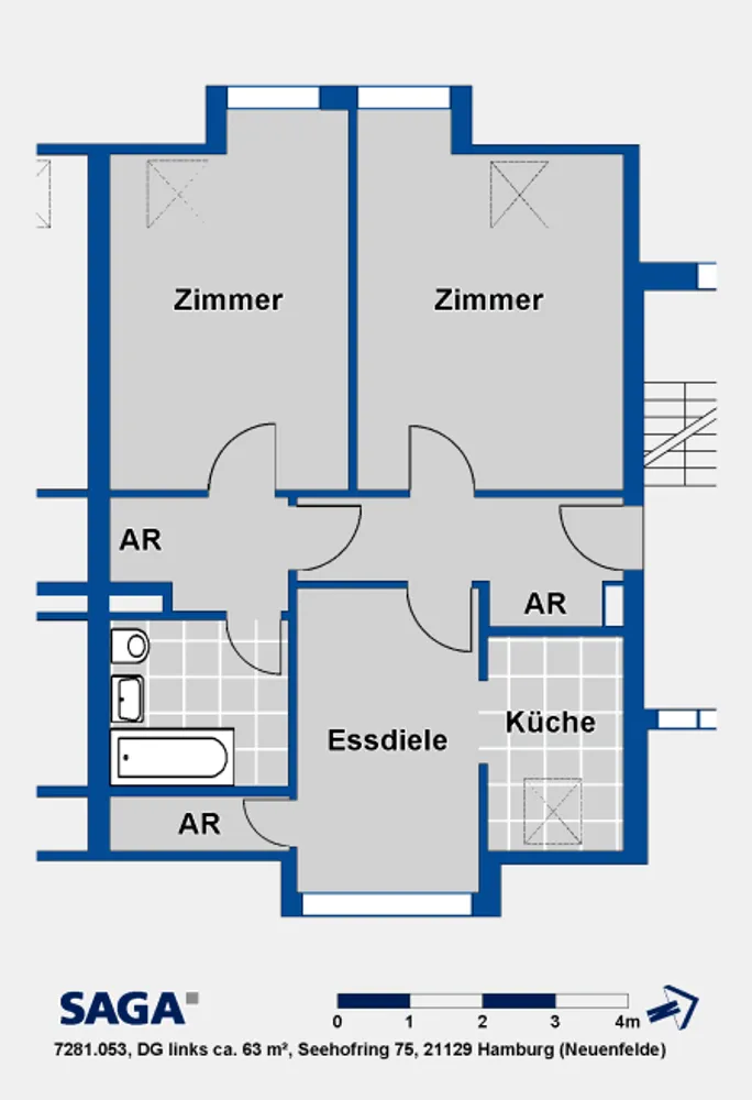 2 Zimmer Wohnung mit 63 m² in Hamburg – Bild 7
