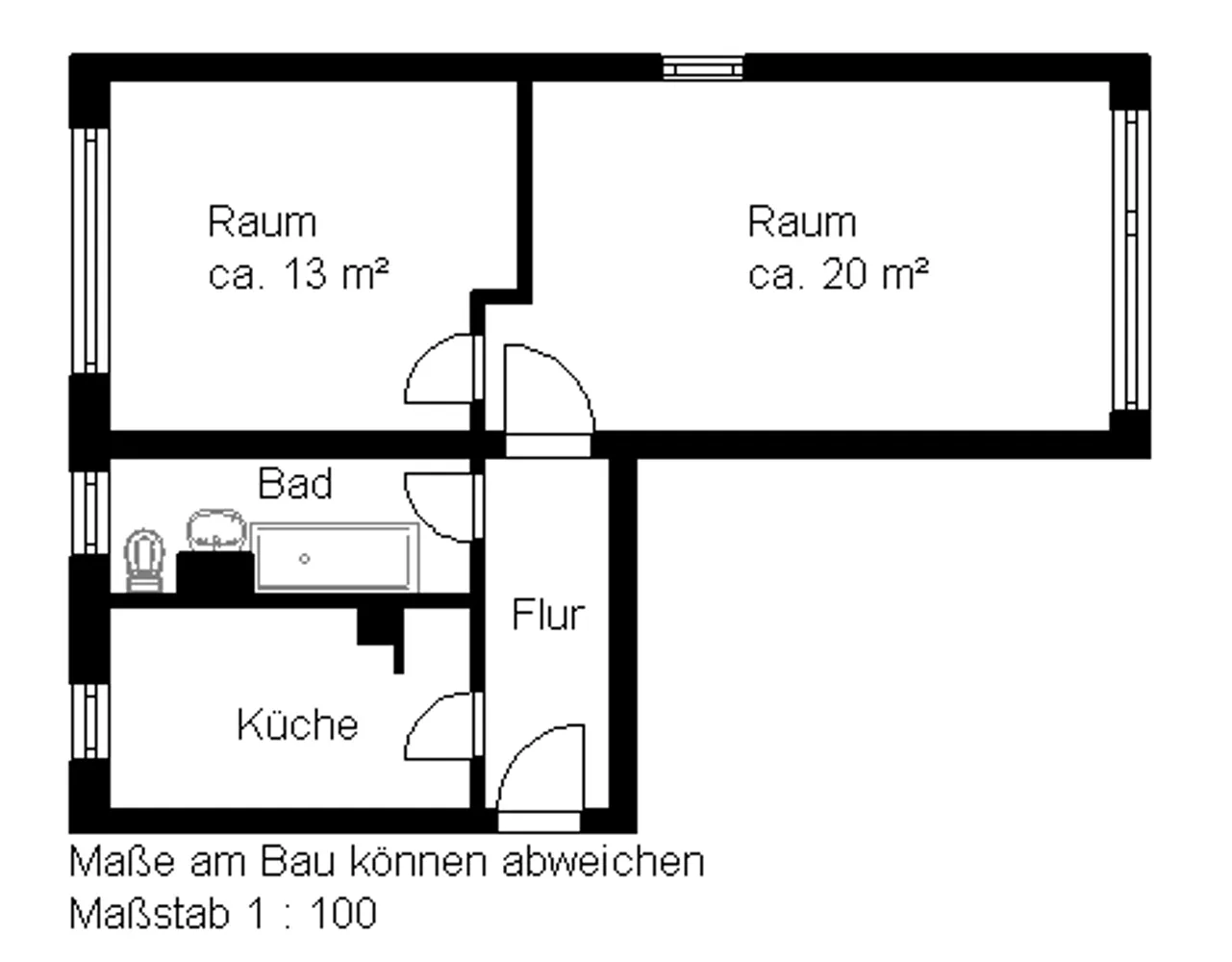 2 Zimmer Wohnung mit 47 m² in Halle (Saale) – Bild 6