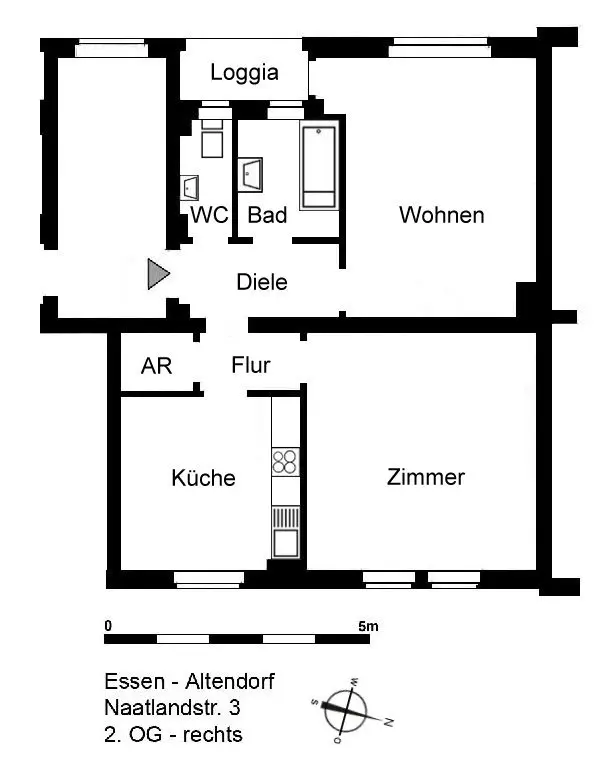 3 Zimmer Wohnung mit 64 m² in Essen – Bild 5