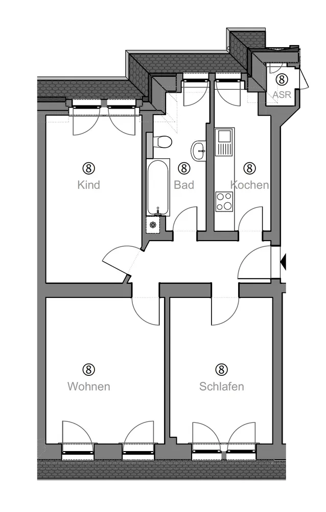 3 Zimmer Wohnung mit 62 m² in Riesa – Bild 7