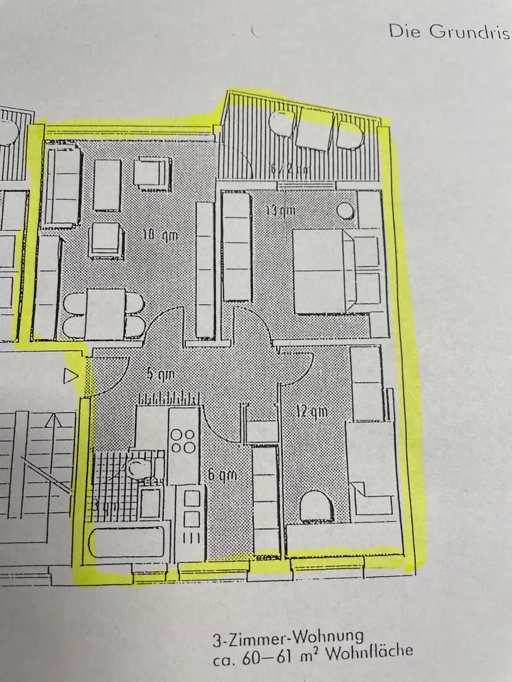 3 Zimmer Wohnung mit 60 m² in Goslar – Bild 5