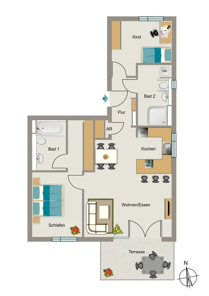 3 Zimmer Wohnung mit 88 m² in Bochum – Bild 5