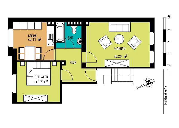 2 Zimmer Wohnung mit 52 m² in Düsseldorf – Bild 7