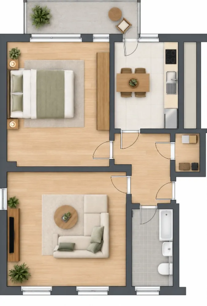 2 Zimmer Wohnung mit 59 m² in Duisburg – Bild 7