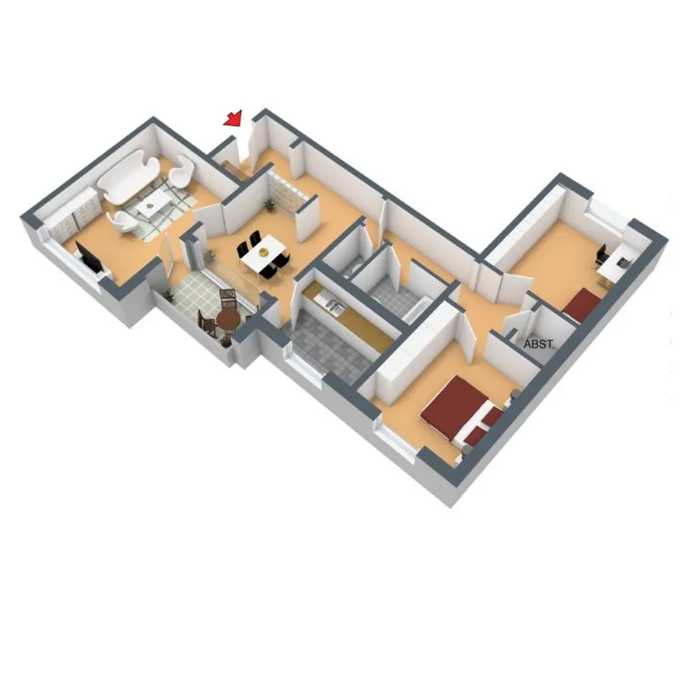 4 Zimmer Wohnung mit 93 m² in Wuppertal – Bild 3