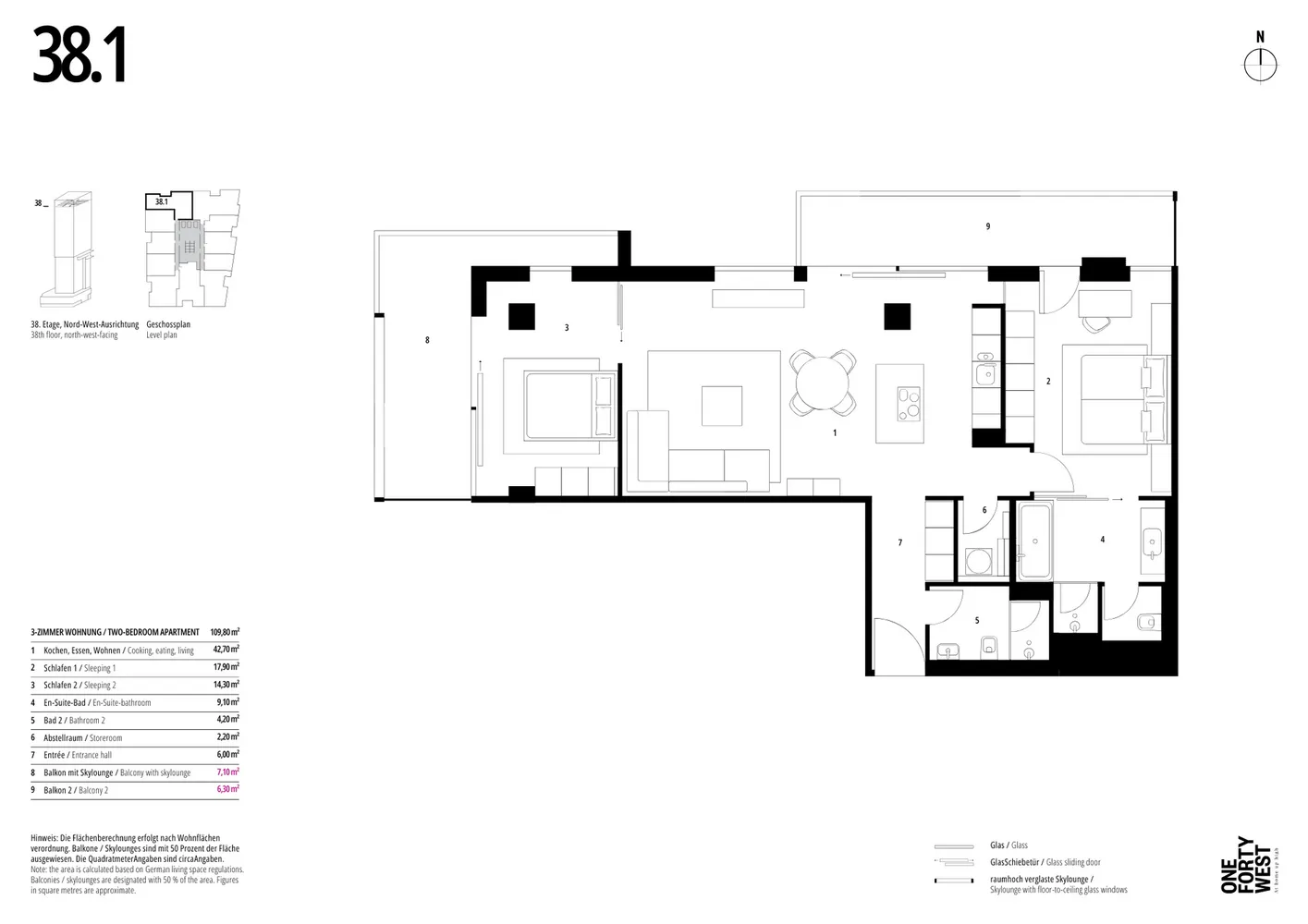 3 Zimmer Wohnung mit 110 m² in Frankfurt am Main – Bild 11