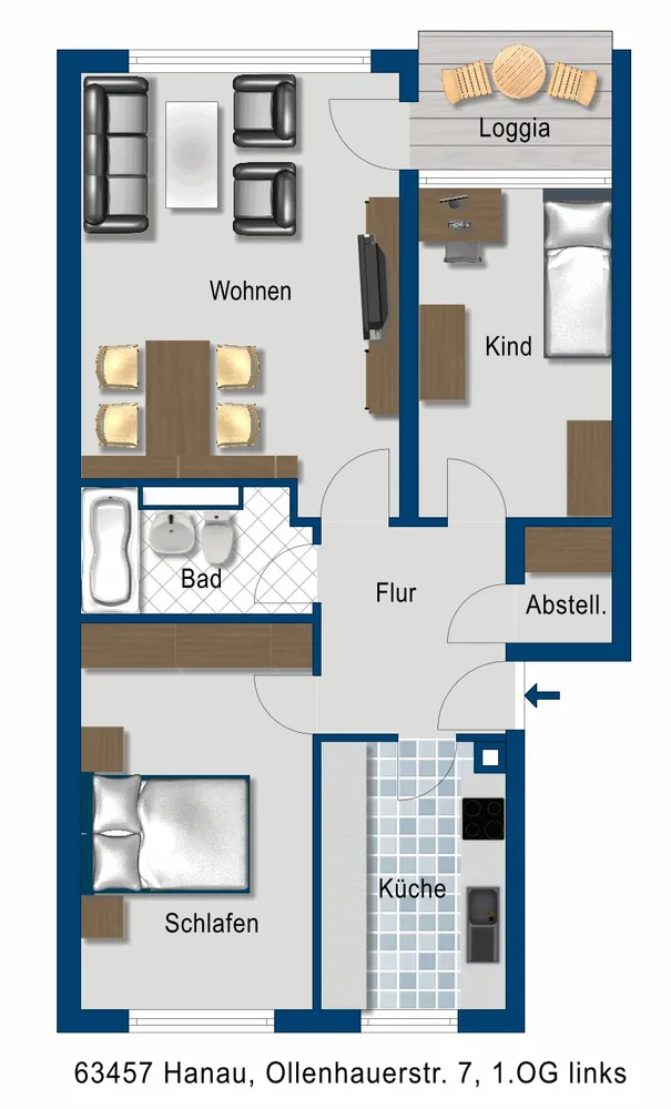 3 Zimmer Wohnung mit 69 m² in Hanau – Bild 9