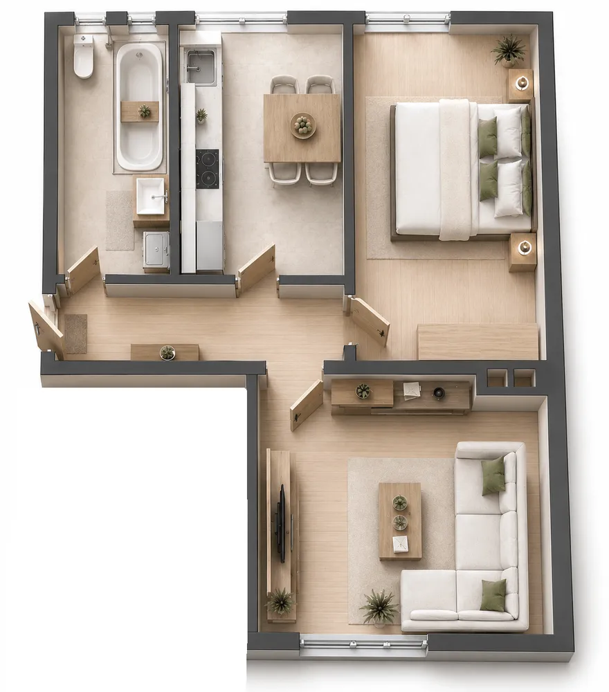 2 Zimmer Wohnung mit 50 m² in Nürnberg – Bild 10