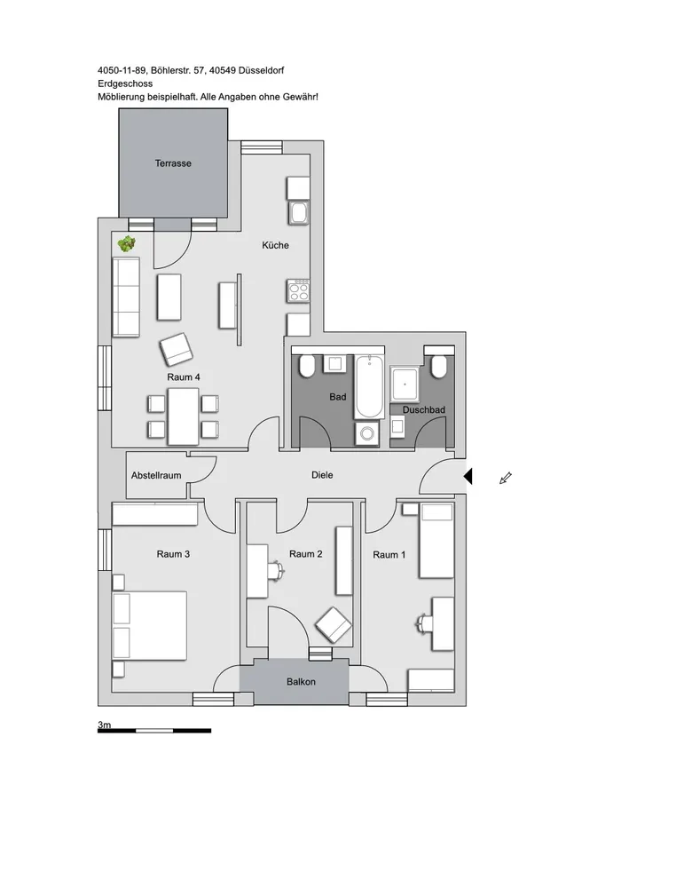 4 room apartment with 100 m² in Düsseldorf – Photo 8
