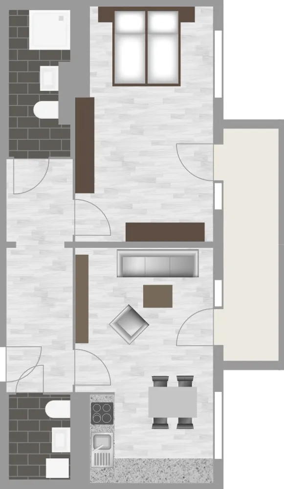 2 Zimmer Wohnung mit 62 m² in Halle (Saale) – Bild 8