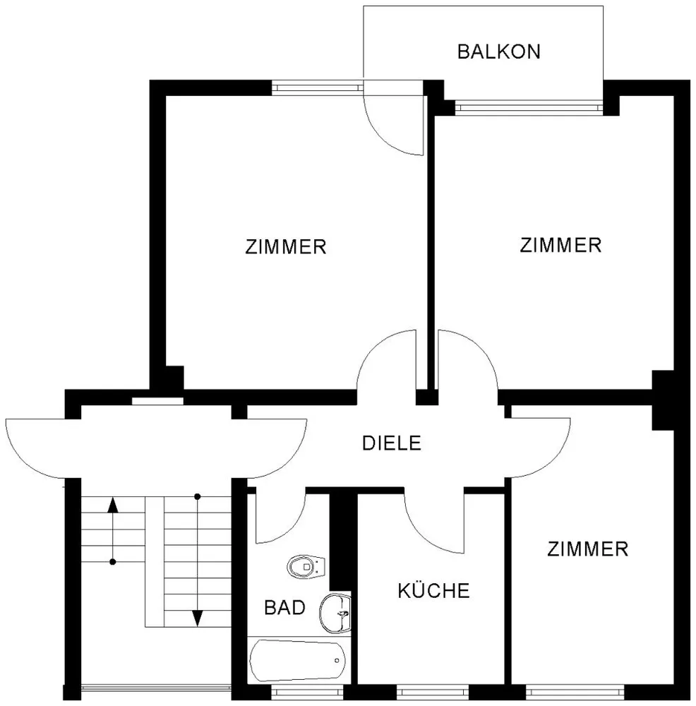 3 Zimmer Wohnung mit 59 m² in Bochum – Bild 4