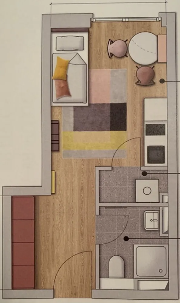 1 Zimmer Wohnung mit 25 m² in Hamburg – Bild 6