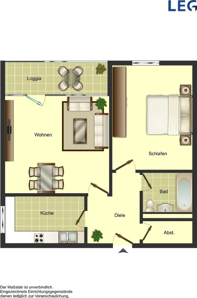 2 room apartment with 58 m² in Monheim am Rhein – Photo 7